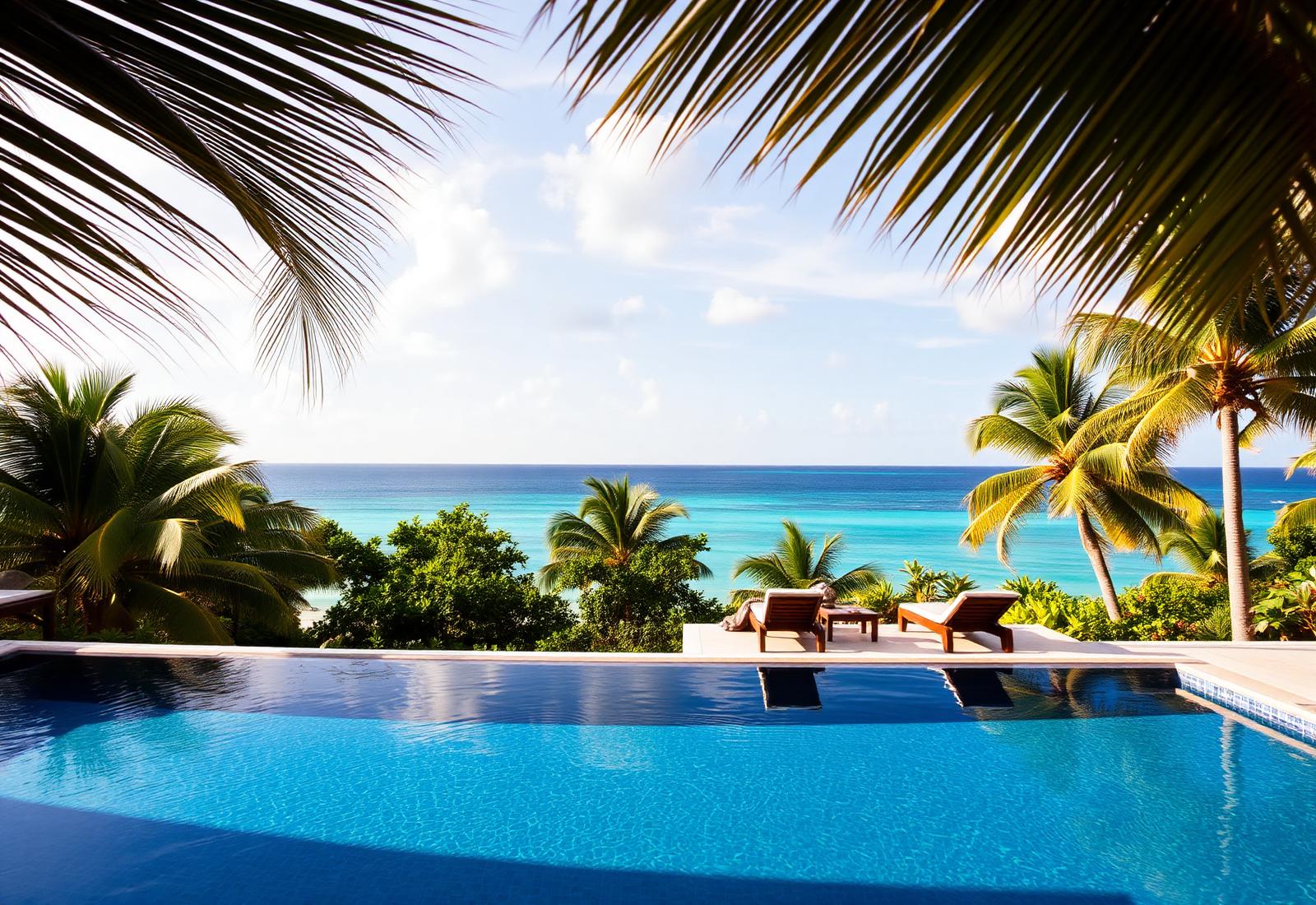 Piscine vue mer